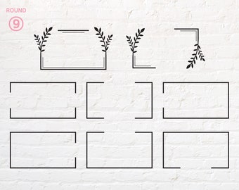 Rectangle outline svg, rectangle split svg, png, dxf, eps, pdf