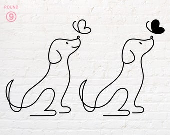 Dog Outline svg, png, dxf, eps, pdf