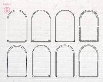 Arch Border Frame svg, png, dxf, eps, pdf