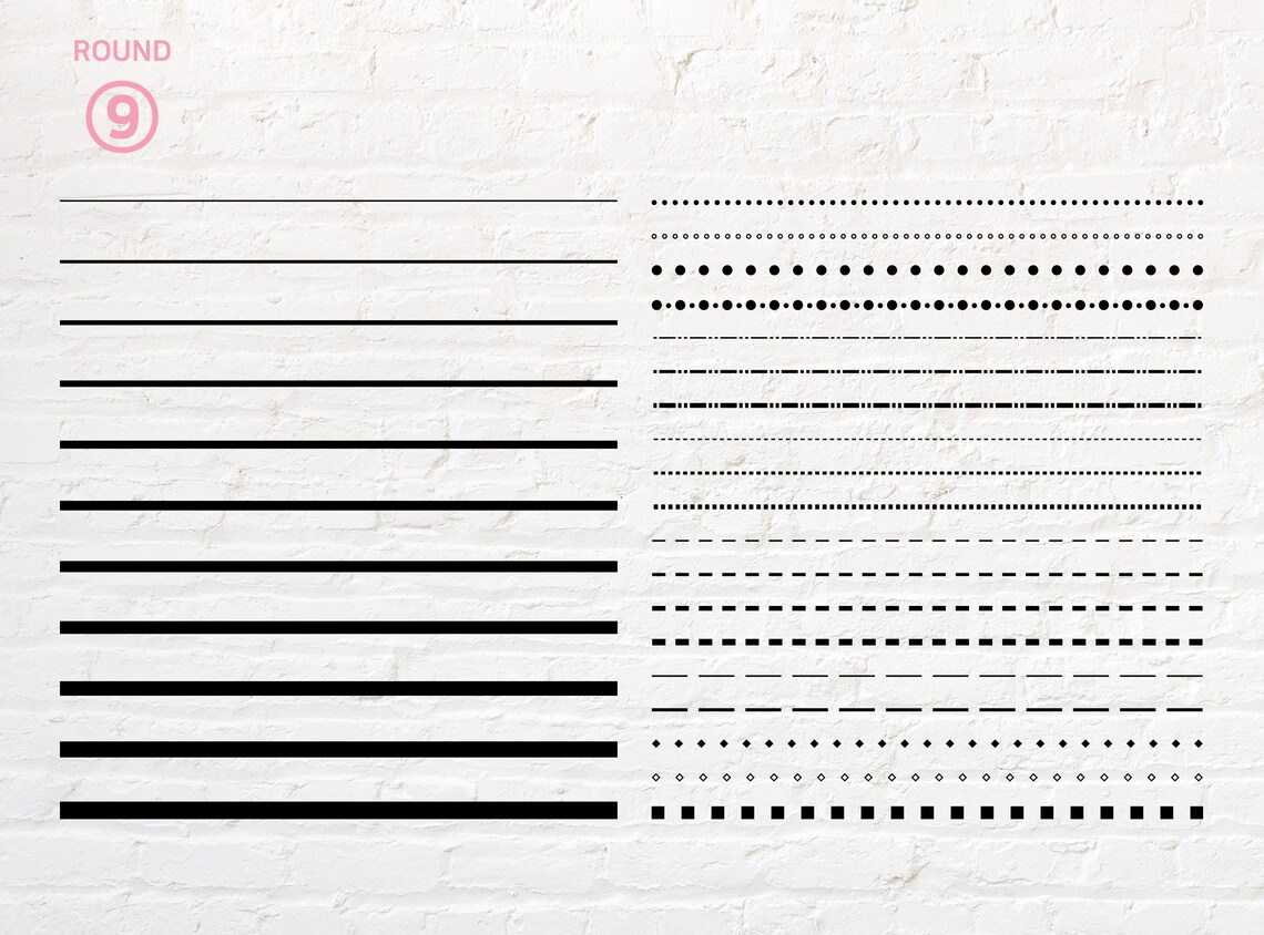 Basic Line Svg, Dotted Line Svg, Png, Dxf, Eps, Pdf - Etsy