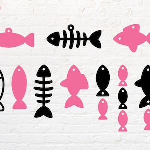 Fish Earring svg, png, dxf, eps, pdf