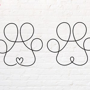 Paw Outline svg, png, dxf, eps, pdf