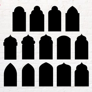 Fenêtre arabe svg, png, dxf, eps, pdf