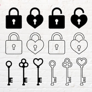 Svg vergrendelen, sleutel svg, png, dxf, eps, pdf