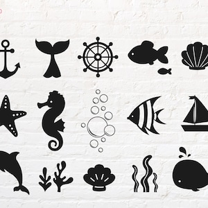 Zeedieren svg, zeedier svg, png, dxf, eps, pdf