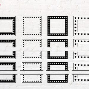 Star Square-svg, sterlijst svg, png, dxf, eps, pdf