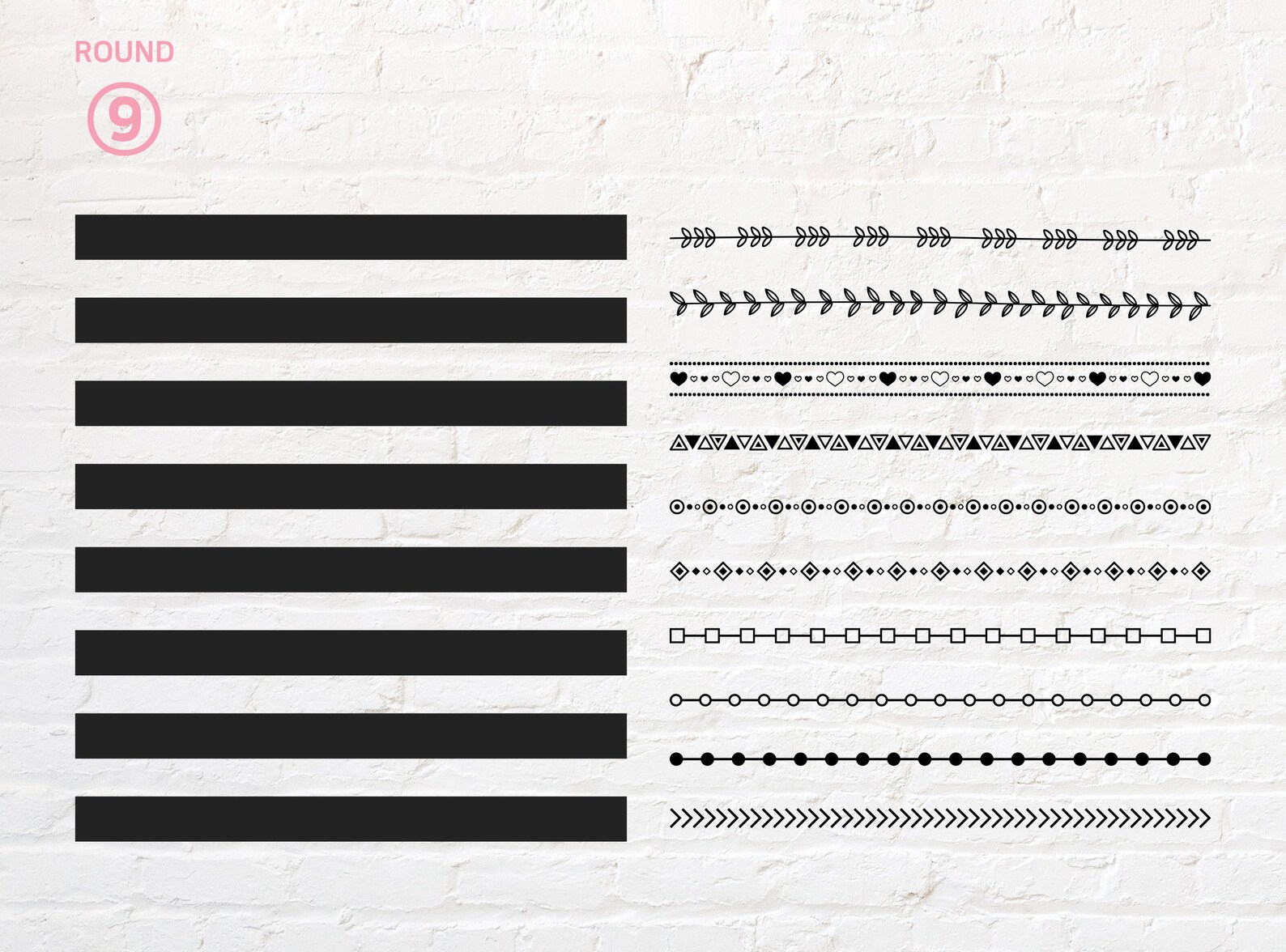 Basic line svg text border line svg Stripe svg png dxf | Etsy