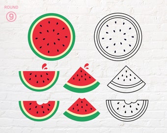 Watermelon svg, png, dxf, eps, pdf