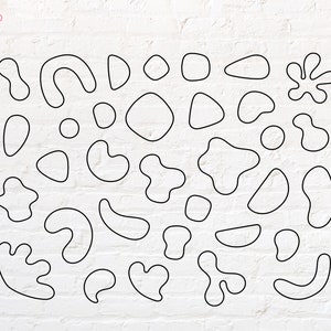 Contour de forme douce svg, png, dxf, eps, pdf