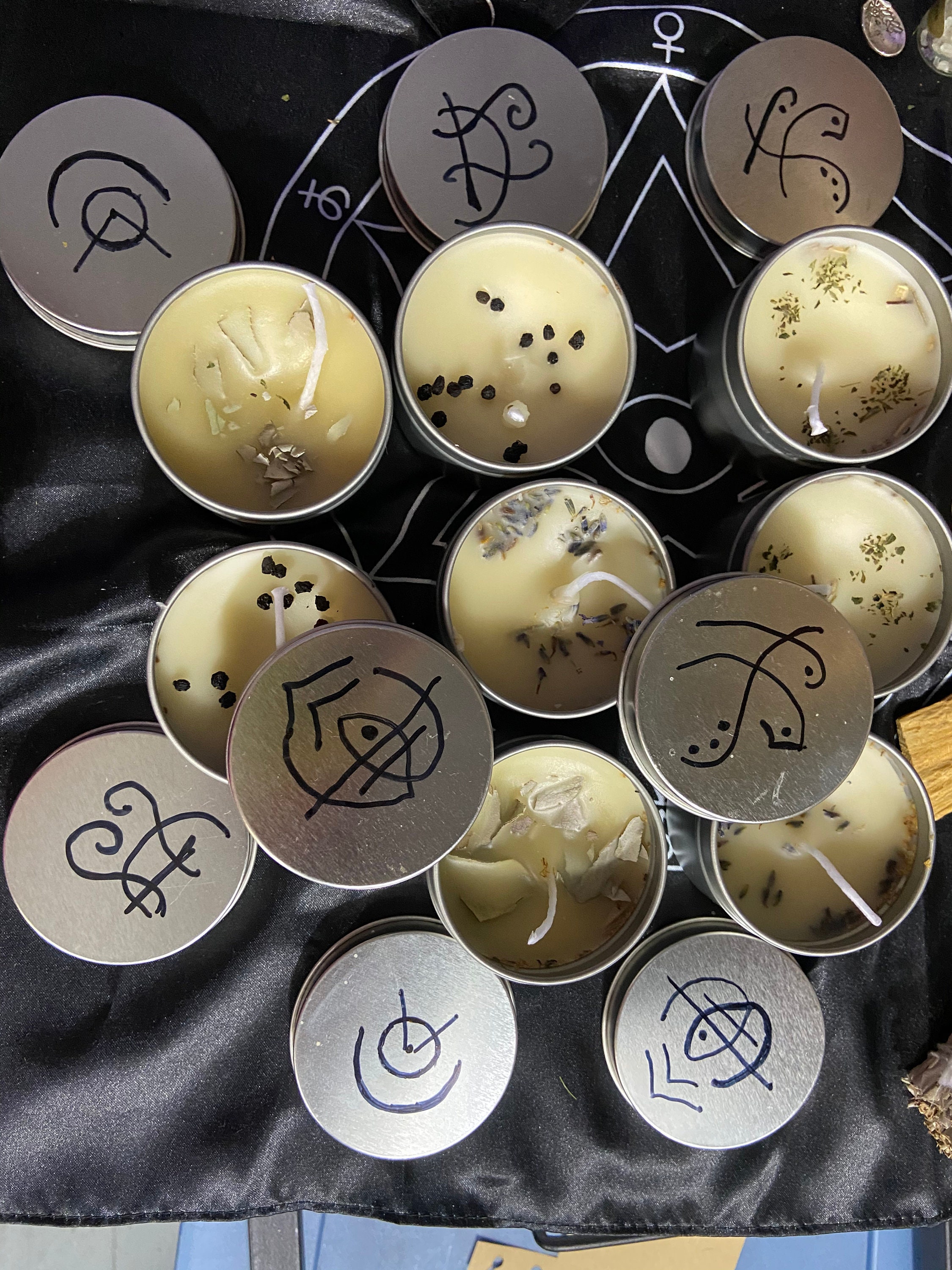 Handmade Spell Candle With Personalized Sigil Etsy