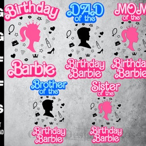 SVG Birthday Girl, png, pdf, dxf, eps, Birthday Party Shirts, Birthday Princess svg, Cute Birthday girl SVG, Family Birthday Shirts SVG