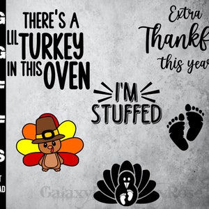 SVG lil Turkey Camisa grávida, png, pdf, dxf, eps, maternidade de Ação de Graças svg, estou empanturrado svg, extra grato este ano svg, mamãe será svg