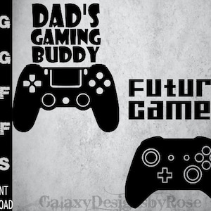 Diseño SVG Baby Onesie, Future Gamer SVG, Dad's Gaming Buddy SVG, png, pdf, dxf, eps, Dad's Gaming buddy iron on, Future Gamer S V G