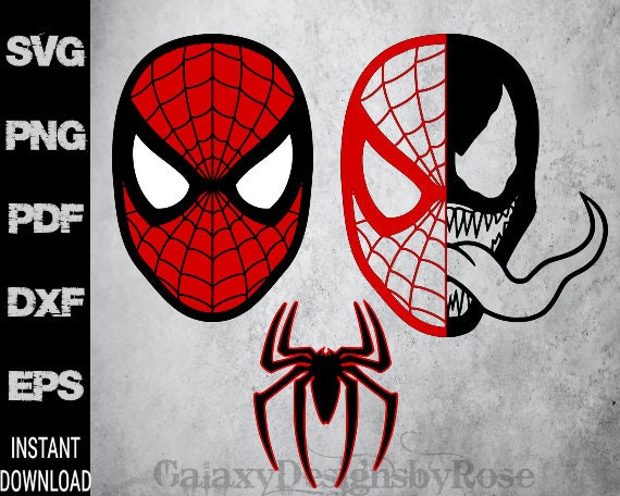 Spiderman Head Svg - Etsy