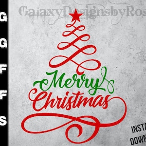 SVG Buon albero di Natale, png, pdf, eps, dxf, Albero di Natale di buone feste, Albero di Natale Graziosi turbinii SVG, Design natalizio