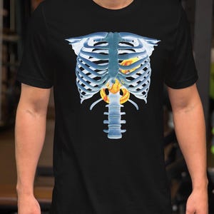 Alien Xray Tshirt - Etsy