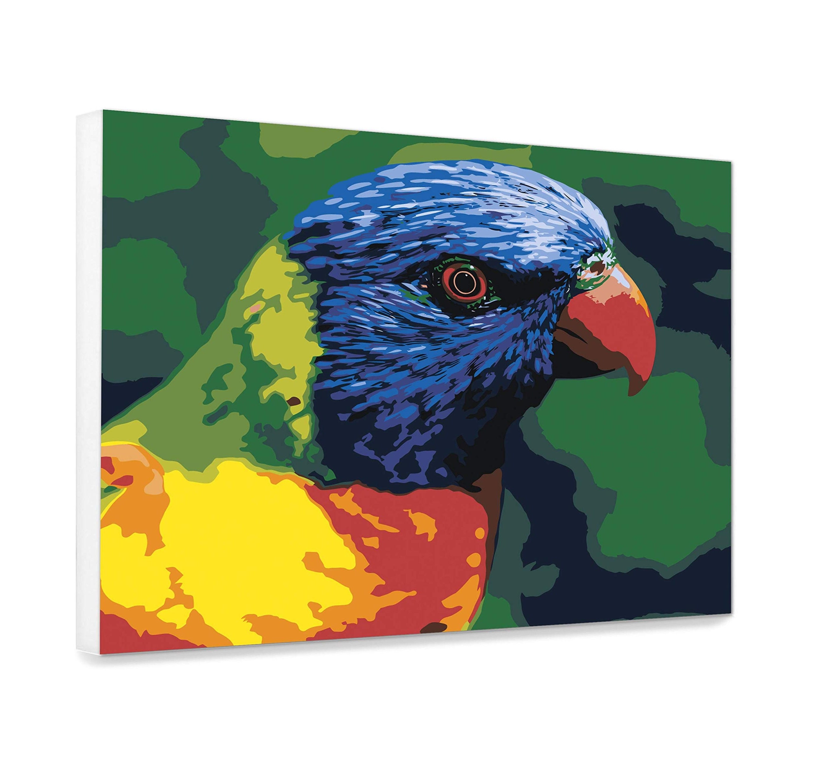 Parrot Painting By Numbers DIY Kit Bird Paint By Number Art Etsy