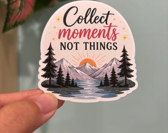 Collect moments not things, Travel  sticker