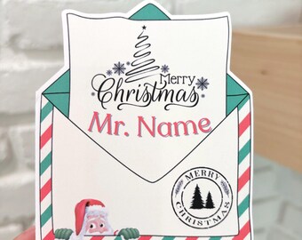 Teacher Thank You Card, Gift Card holder, Appreciation l, Christmas card, Greeting Cards, Thank you note