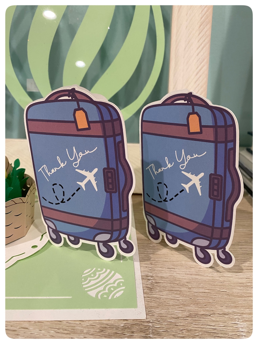 Flight Crews Thank You Card, Gift Card Holder, Flight Attendant Card