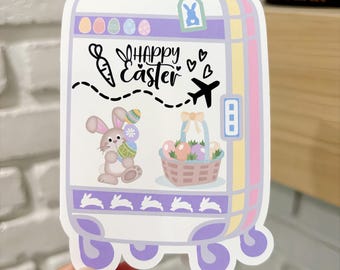 Tarjeta de agradecimiento para asistente de vuelo, tarjeta de agradecimiento para tripulación de vuelo, tarjeta de aerolínea, Feliz Pascua, tarjeta de viaje.