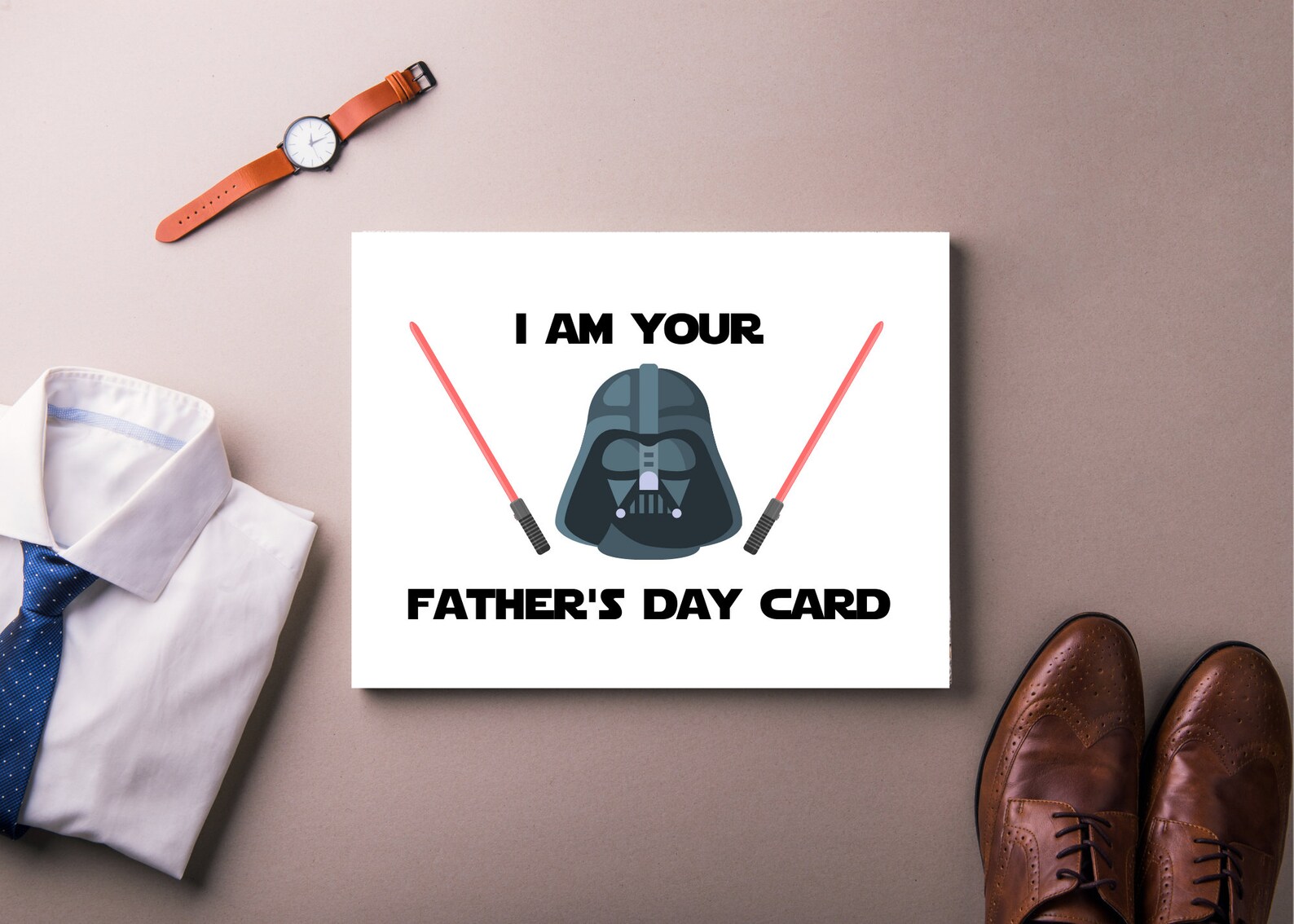 Darth Vader Father's Day Card Star Wars Father's Day | Etsy