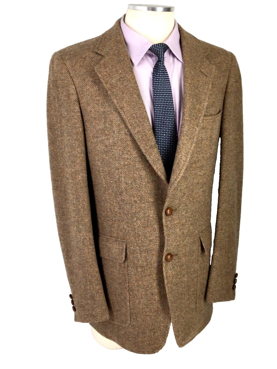 38XL Austin Reed London Mens Vintage 2 Button Pure Wool Tweed Blazer ...