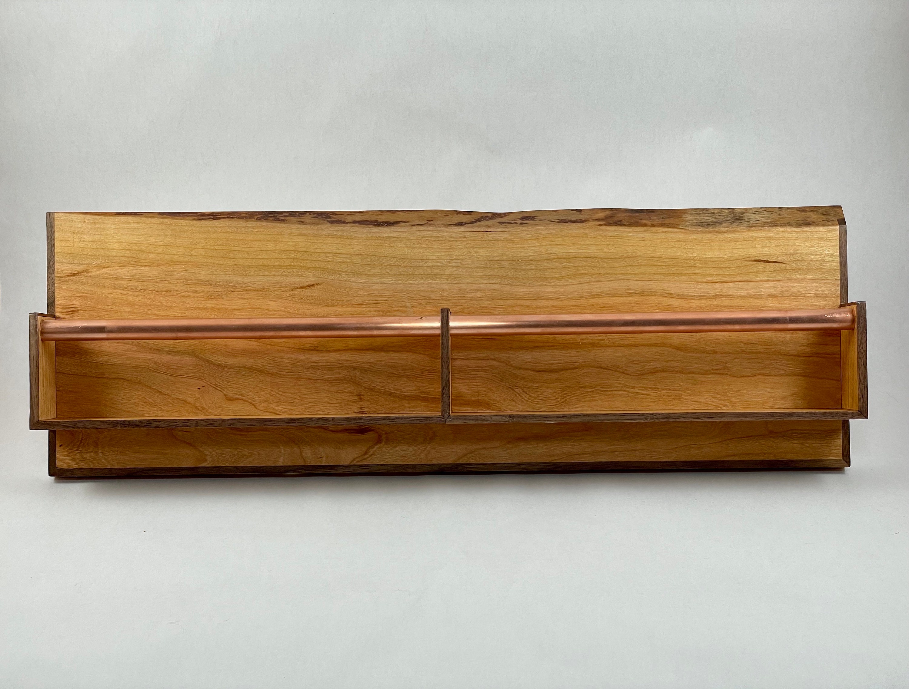 Wall Hanging Letter Holder With Live Edge Cherry Etsy