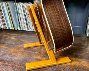 Soporte para guitarra acústica/eléctrica, soporte de cerezo, idea de regalo, hecho a mano