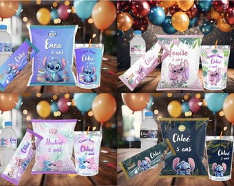 4 modelli di punti e angeli, cancelleria personalizzata da scaricare, compleanno economico, completamente modificabile, dolcetti e cioccolatini