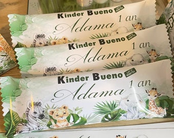 KINDER bueno personnalisé, image de votre CHOIX, ANNIVERSAIRE ,baptême , mariage, premier anniversaire, baby shower...