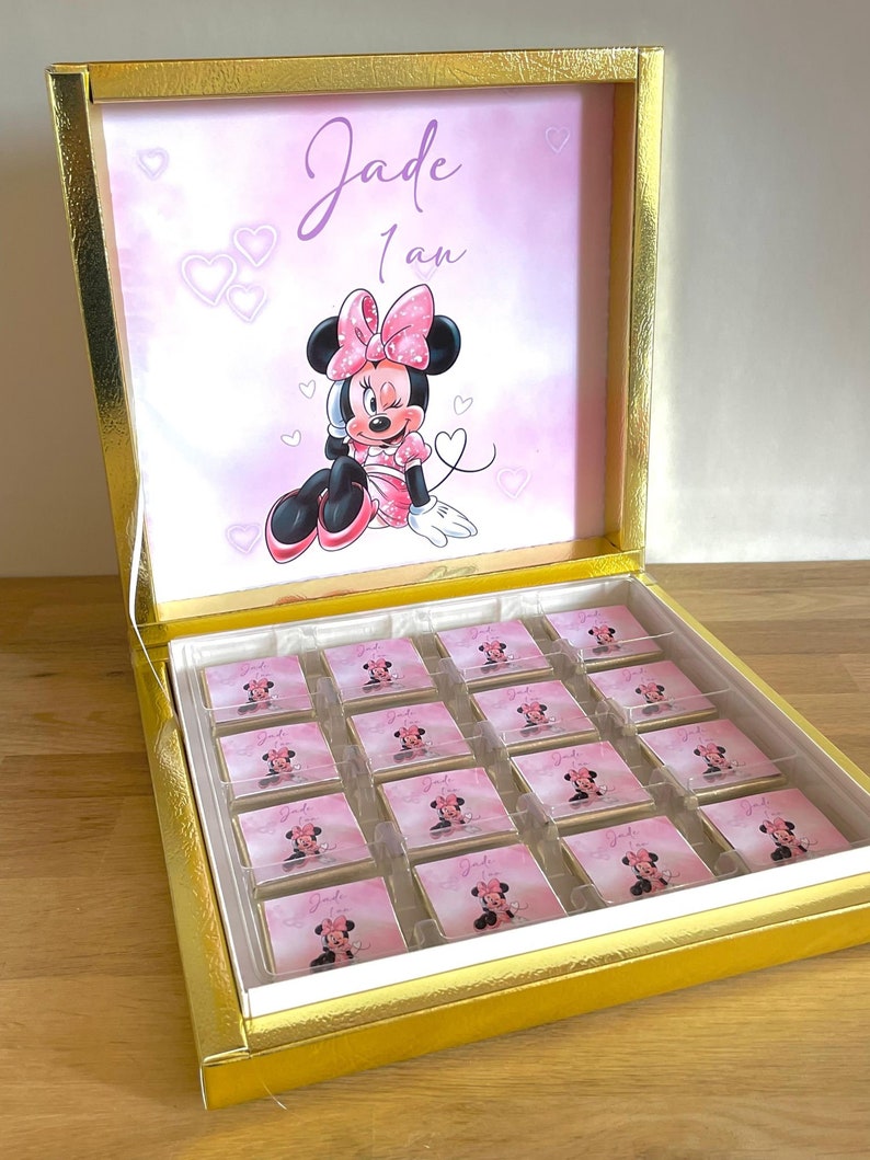 PERSONALIZED CHOCOLATE box, fully personalized image, all themes are possible, for your birthdays, weddings, baptisms... image 4