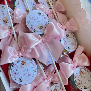 1 to 500 PERSONALIZED lollipops, SATIN ribbon, image of your choice, birthday, baptism, wedding, baby shower, you imagine we create image 6