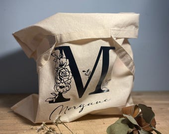 borsa tote in iuta, messaggio personalizzato, borsa personalizzata, regalo per insegnante, regalo per la mamma, idea regalo personalizzata, borsa tote
