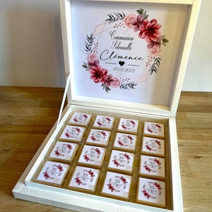 PERSONALIZED CHOCOLATE box, fully personalized image, all themes are possible, for your birthdays, weddings, baptisms... image 5