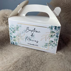 Superb PERSONALIZED birthday box, birthday, first birthday, guest gift, baptism, wedding ....image of your choice