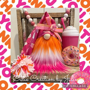 Donut-Zwerg, Donut-Dekoration, Tiered Tablett, Kaffee & Donuts, Desserts, Süßigkeiten, Tomte, Nisse, Skandinavisch