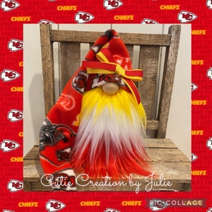 Kansas City Chiefs Gnome, NFL Gnome, Chiefs Kingdom, Tier Tray Decor, KC Chiefs Fan, Team Sports Gnome