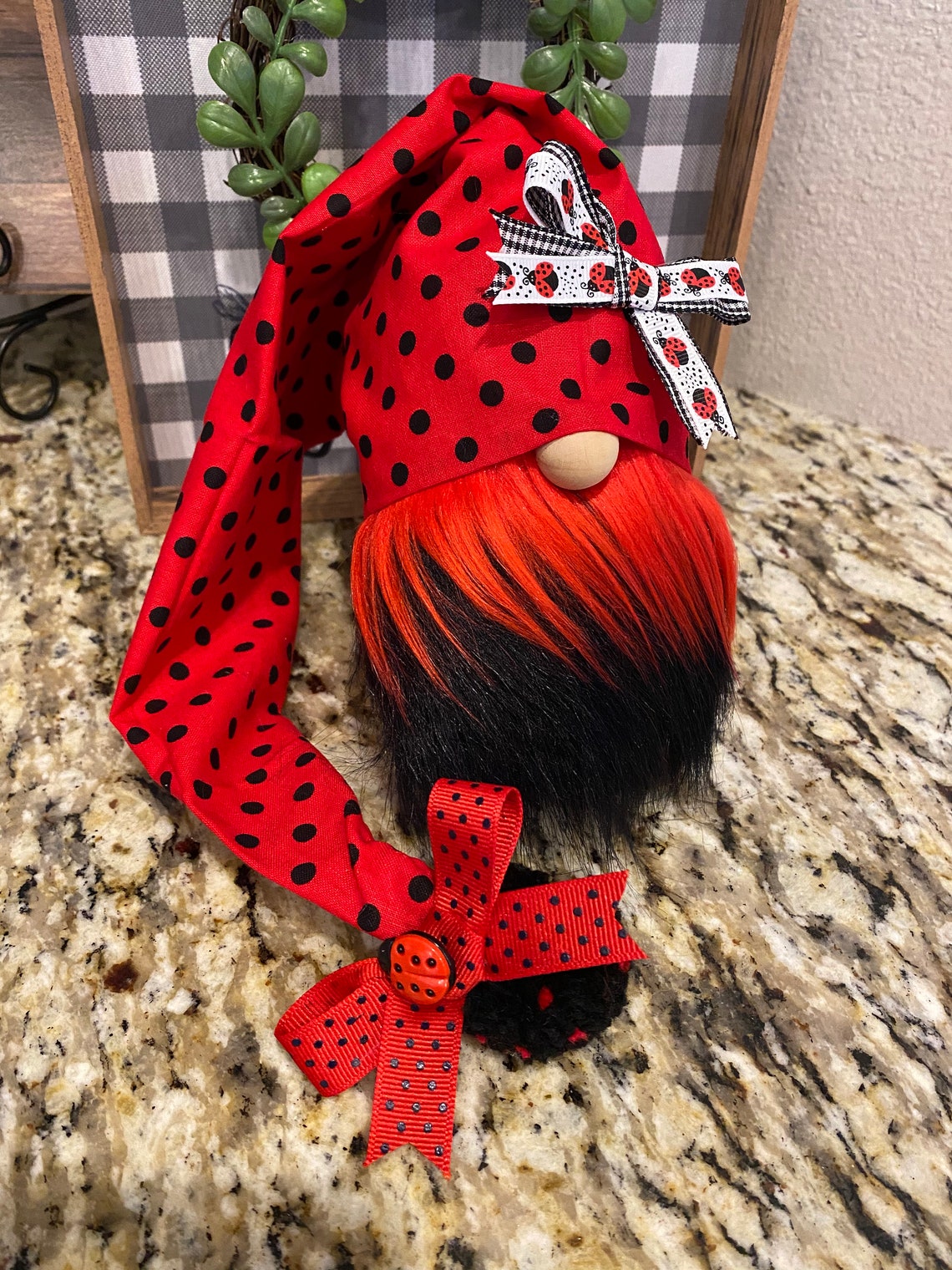 Ladybug gnome  etsy