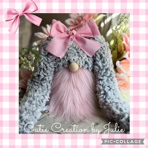 Easter Bunny Gnome, Easter Tiered Tray Decor, Spring Decor, Easter Decoration, Spring Gnome, Tomte, Nisse, Scandinavian