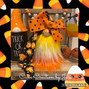 Halloween Jack O’ Lantern Gnome, Pumpkin Gnome, Handmade Gnome, Halloween Tier Tray Decor, Tomte, Nisse, Scandinavian