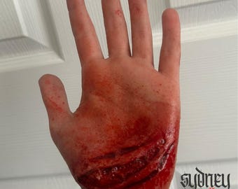 Slashed and Stitched prosthetic kit-encapsulated silicone prosthetic-Halloween-Cut/wound-Sfx Makeup-Silicone -Casualty simulation-Cosplay