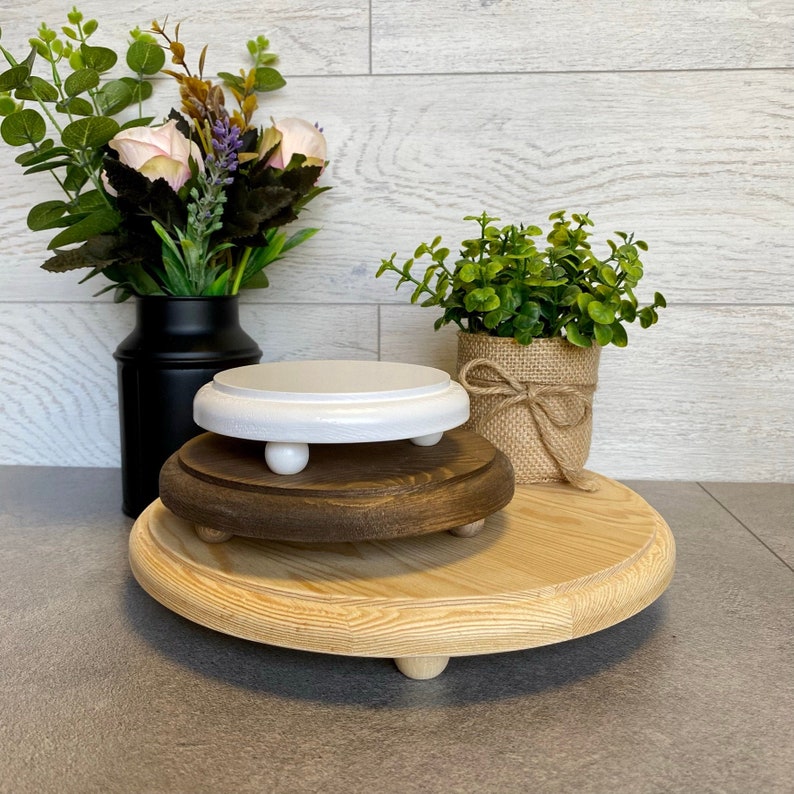 Wood Risers Farmhouse Decor Tiered Tray Riser Home Etsy