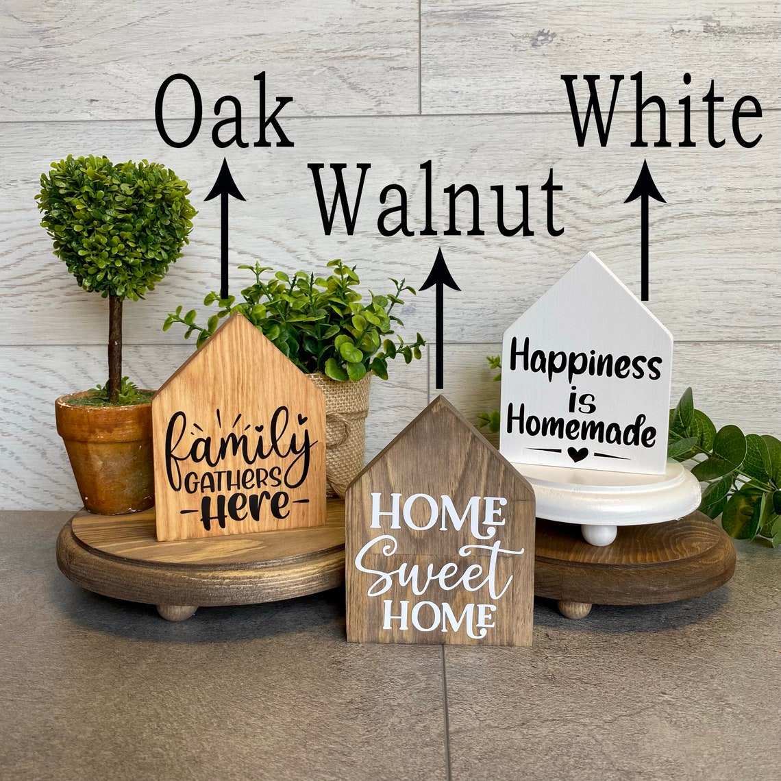 House Shaped Wood Signs Home Sign Farmhouse Decor Mini Etsy