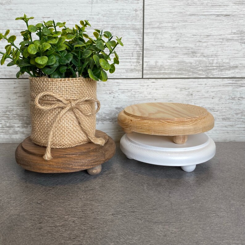 Wood Risers Farmhouse Decor Tiered Tray Riser Home Etsy