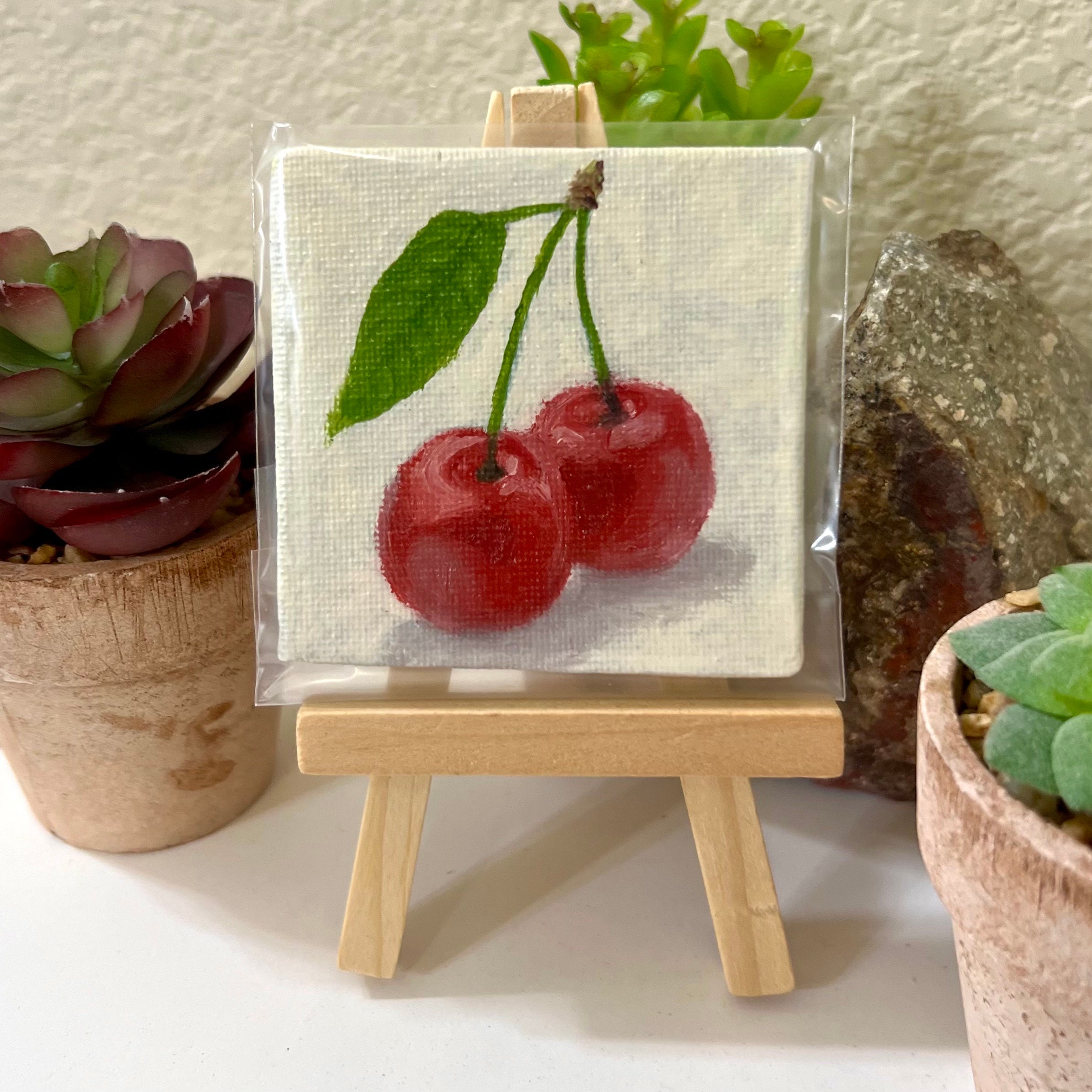 Miniature Mini Wood Art Easel Package of Two