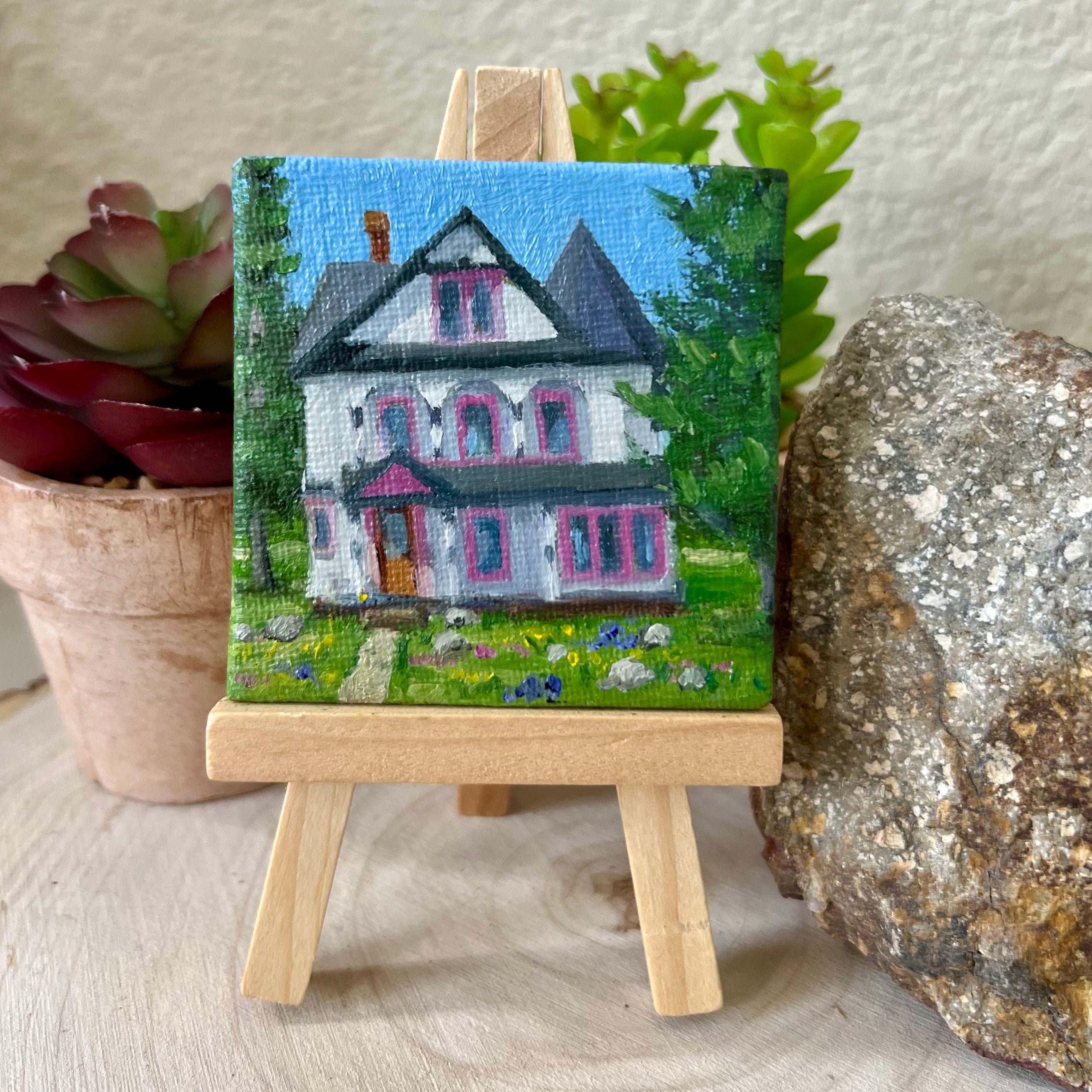 DIY Mini Painting Easel Kits/mini Easel Party Favors/paint Your Own Picture  Mini Easel Craft/birthday Painting Party Favor/birthday Favor 