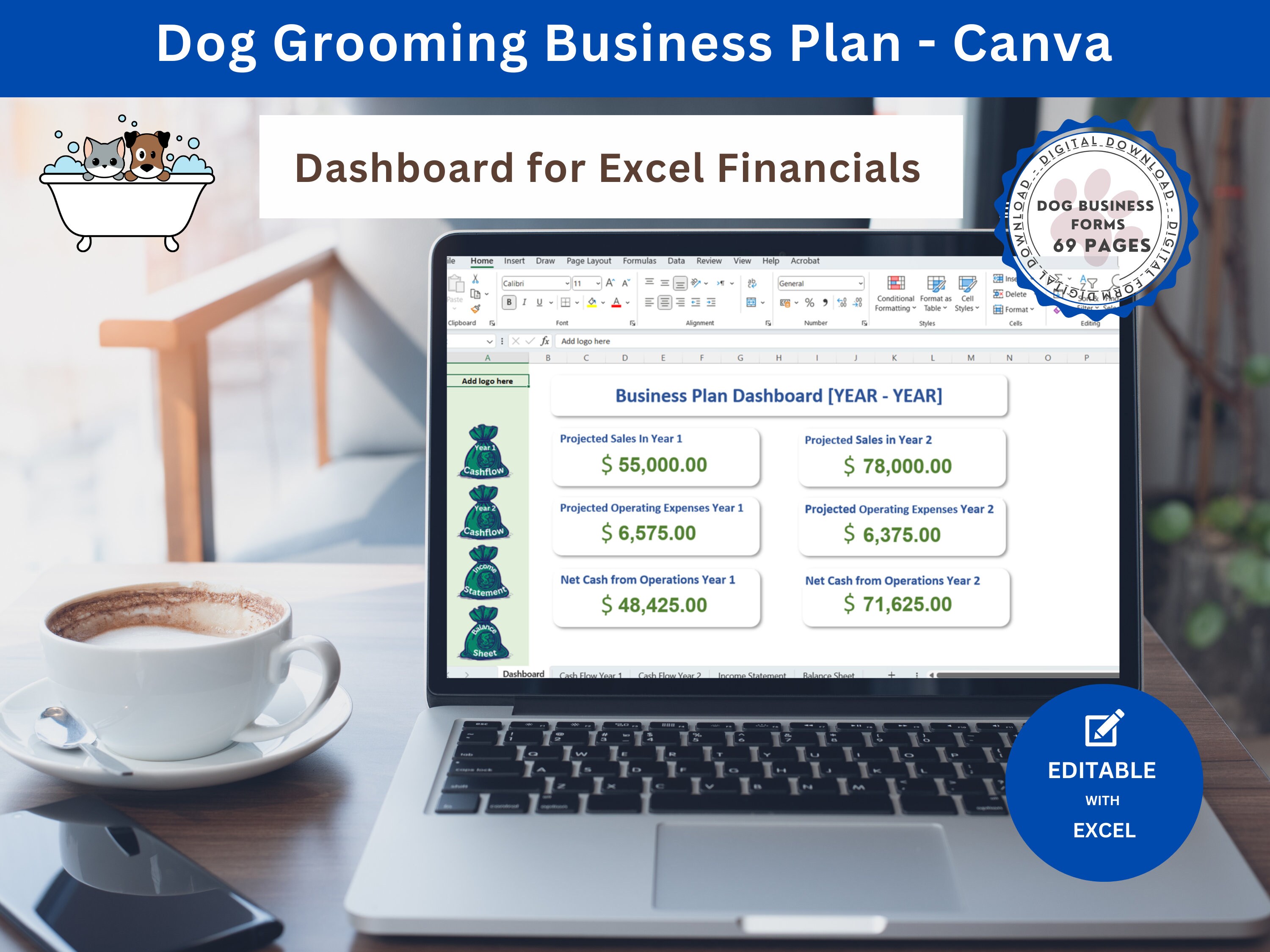 Dog Grooming Business Plan Template Format for Dog Grooming Salon Start