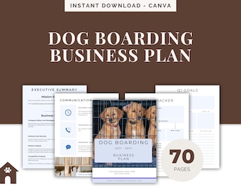 Dog Boarding Business Plan Template Format for Dog Boarding Kennels or Home Boarding Business Plan Example Executive Summary and Financials