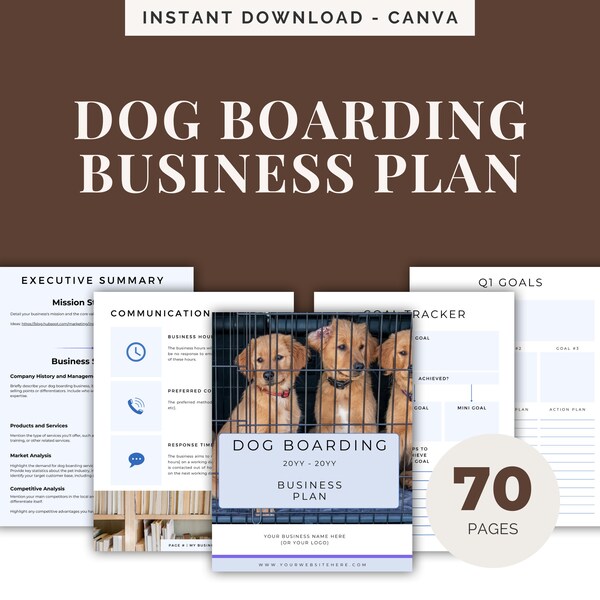 Dog Boarding Business Plan Etsy Dog Boarding Business Plan Etsy